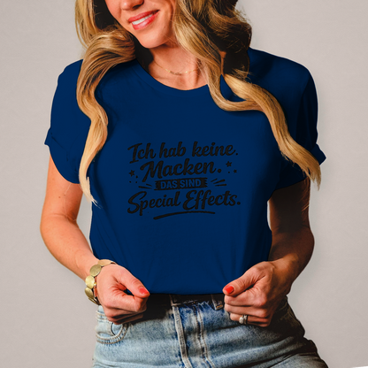 Damen T-Shirt Ich hab keine Macken - schwarze Schrift