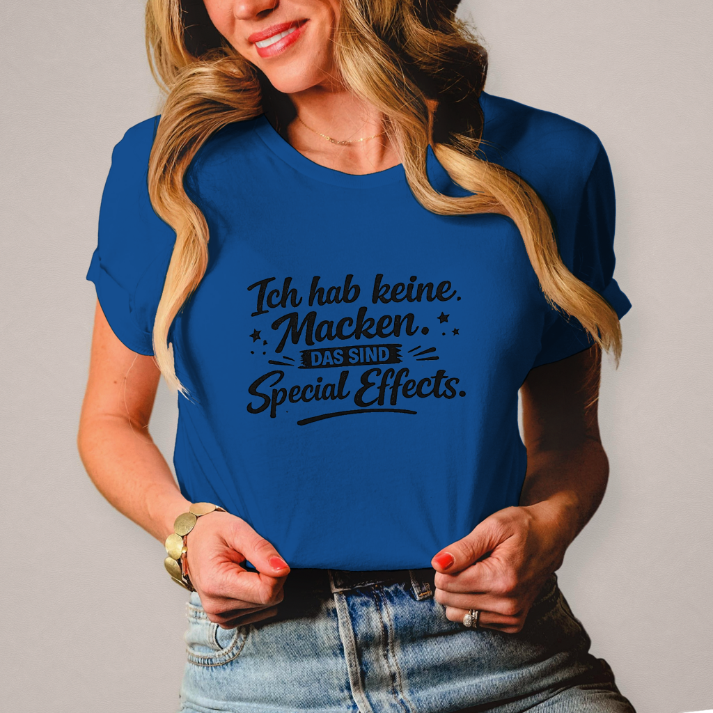 Damen T-Shirt Ich hab keine Macken - schwarze Schrift
