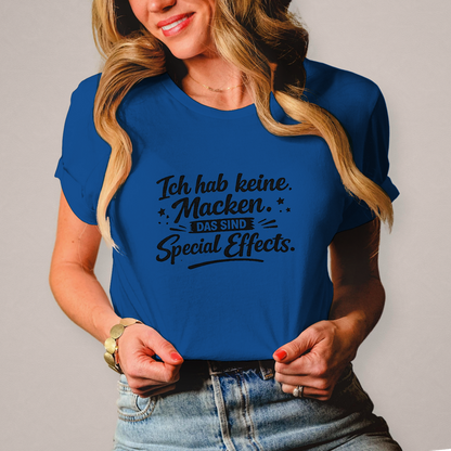 Damen T-Shirt Ich hab keine Macken - schwarze Schrift