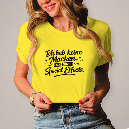 Damen T-Shirt Ich hab keine Macken - schwarze Schrift