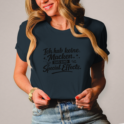 Damen T-Shirt Ich hab keine Macken - schwarze Schrift