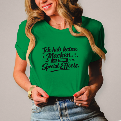 Damen T-Shirt Ich hab keine Macken - schwarze Schrift