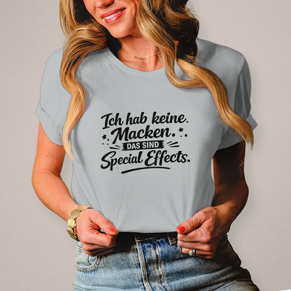 Damen T-Shirt Ich hab keine Macken - schwarze Schrift