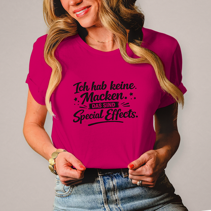 Damen T-Shirt Ich hab keine Macken - schwarze Schrift
