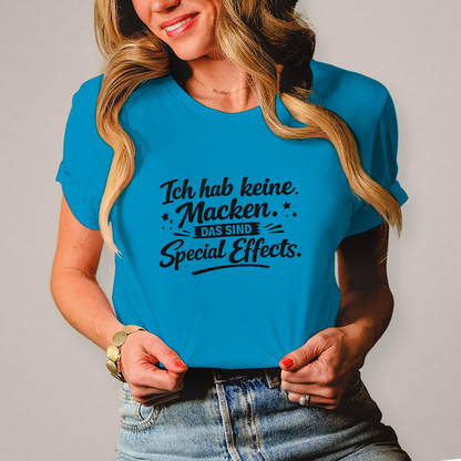 Damen T-Shirt Ich hab keine Macken - schwarze Schrift