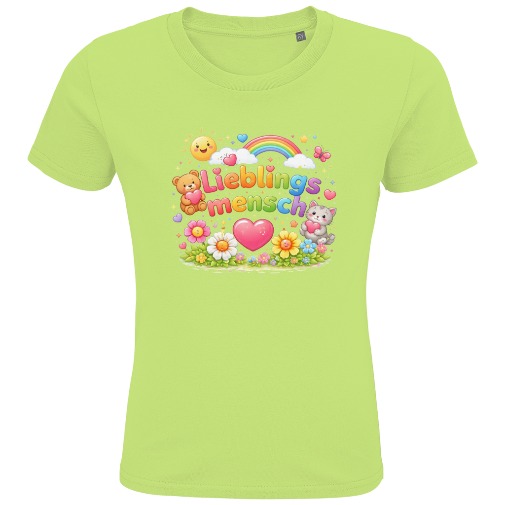 Kinder Bio T-Shirt „Lieblingsmensch“ – Premium Shirt für Jungen & Mädchen