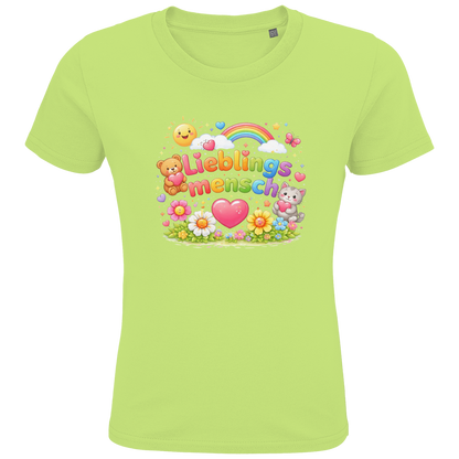 Kinder Bio T-Shirt „Lieblingsmensch“ – Premium Shirt für Jungen & Mädchen