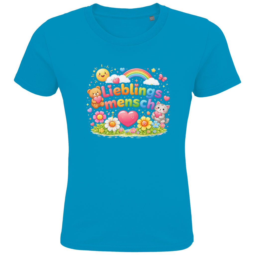 Kinder Bio T-Shirt „Lieblingsmensch“ – Premium Shirt für Jungen & Mädchen