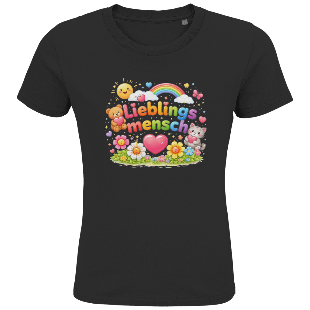 Kinder Bio T-Shirt „Lieblingsmensch“ – Premium Shirt für Jungen & Mädchen