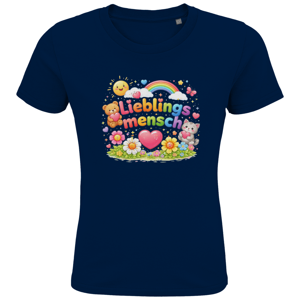 Kinder Bio T-Shirt „Lieblingsmensch“ – Premium Shirt für Jungen & Mädchen