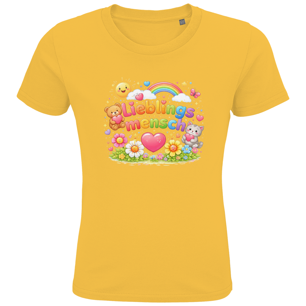 Kinder Bio T-Shirt „Lieblingsmensch“ – Premium Shirt für Jungen & Mädchen