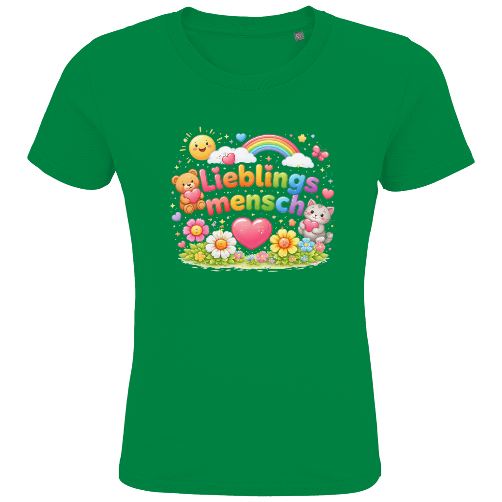 Kinder Bio T-Shirt „Lieblingsmensch“ – Premium Shirt für Jungen & Mädchen