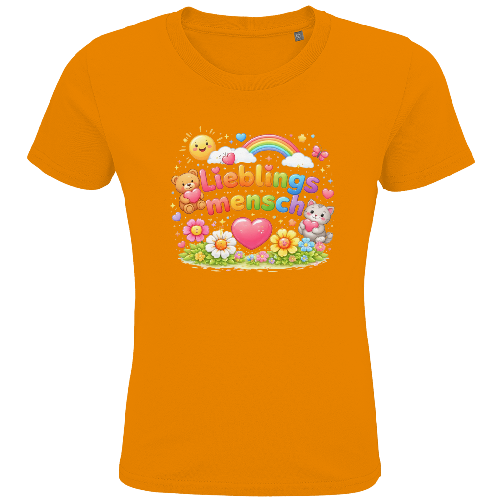 Kinder Bio T-Shirt „Lieblingsmensch“ – Premium Shirt für Jungen & Mädchen