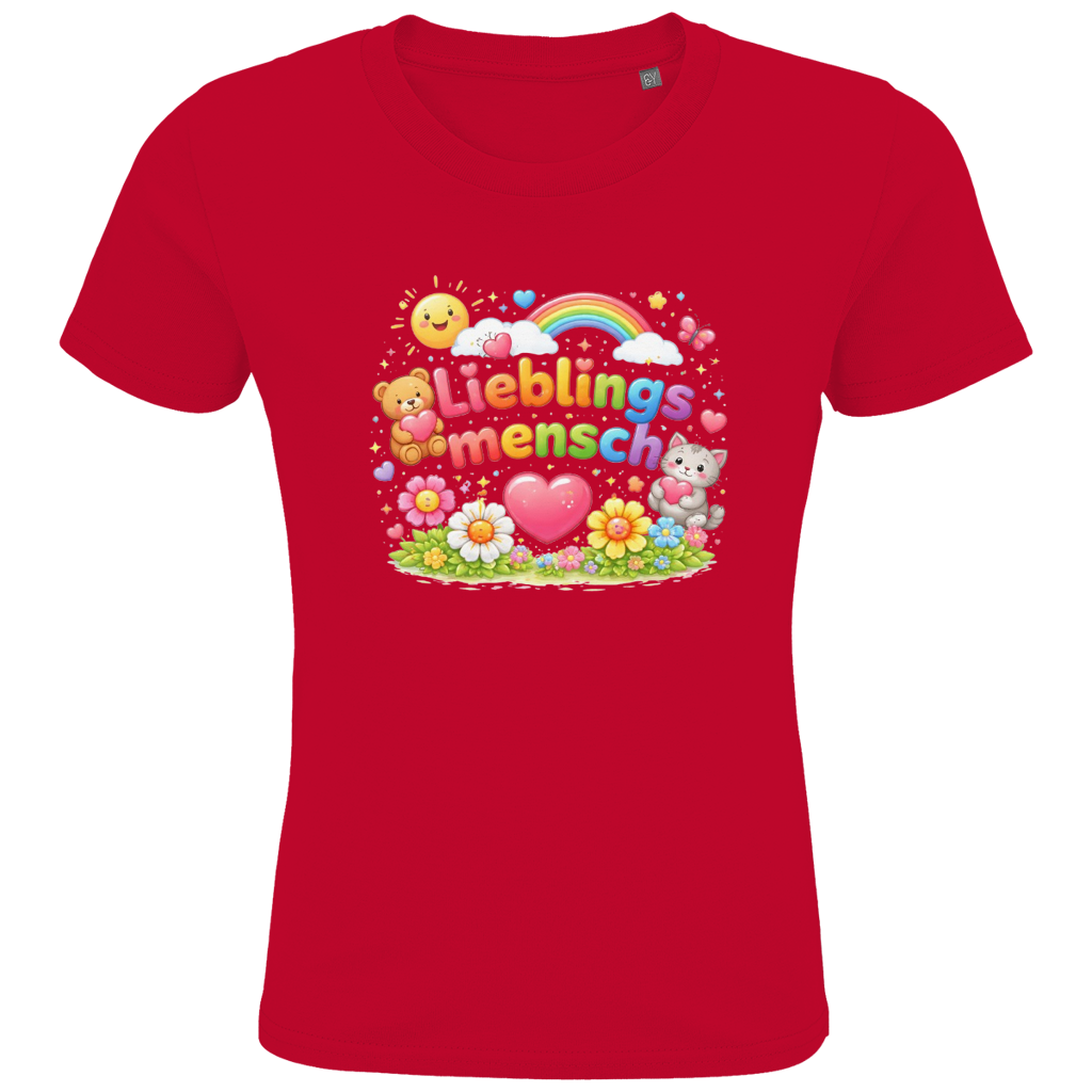 Kinder Bio T-Shirt „Lieblingsmensch“ – Premium Shirt für Jungen & Mädchen