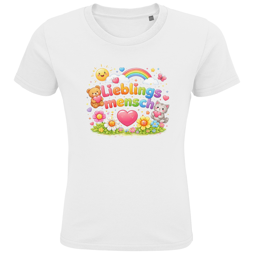 Kinder Bio T-Shirt „Lieblingsmensch“ – Premium Shirt für Jungen & Mädchen