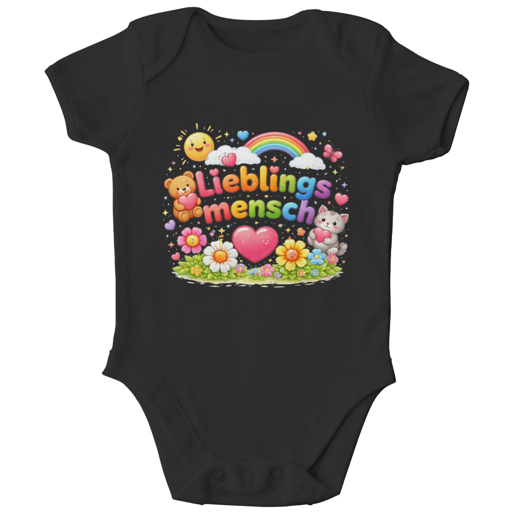 Bio Baby Body „Lieblingsmensch“ – Weich, Hautfreundlich & Nachhaltig