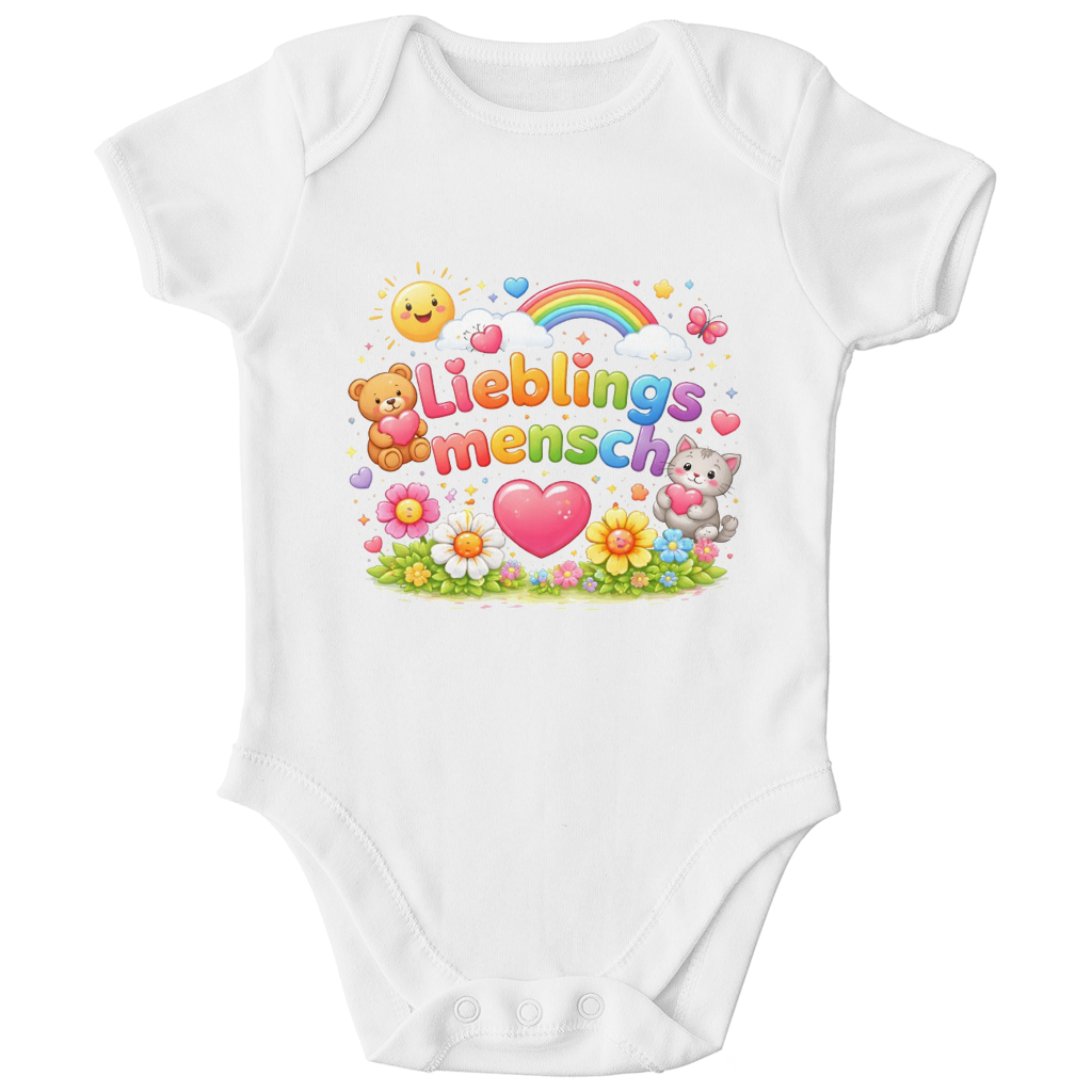 Bio Baby Body „Lieblingsmensch“ – Weich, Hautfreundlich & Nachhaltig