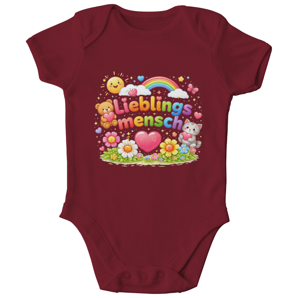 Bio Baby Body „Lieblingsmensch“ – Weich, Hautfreundlich & Nachhaltig
