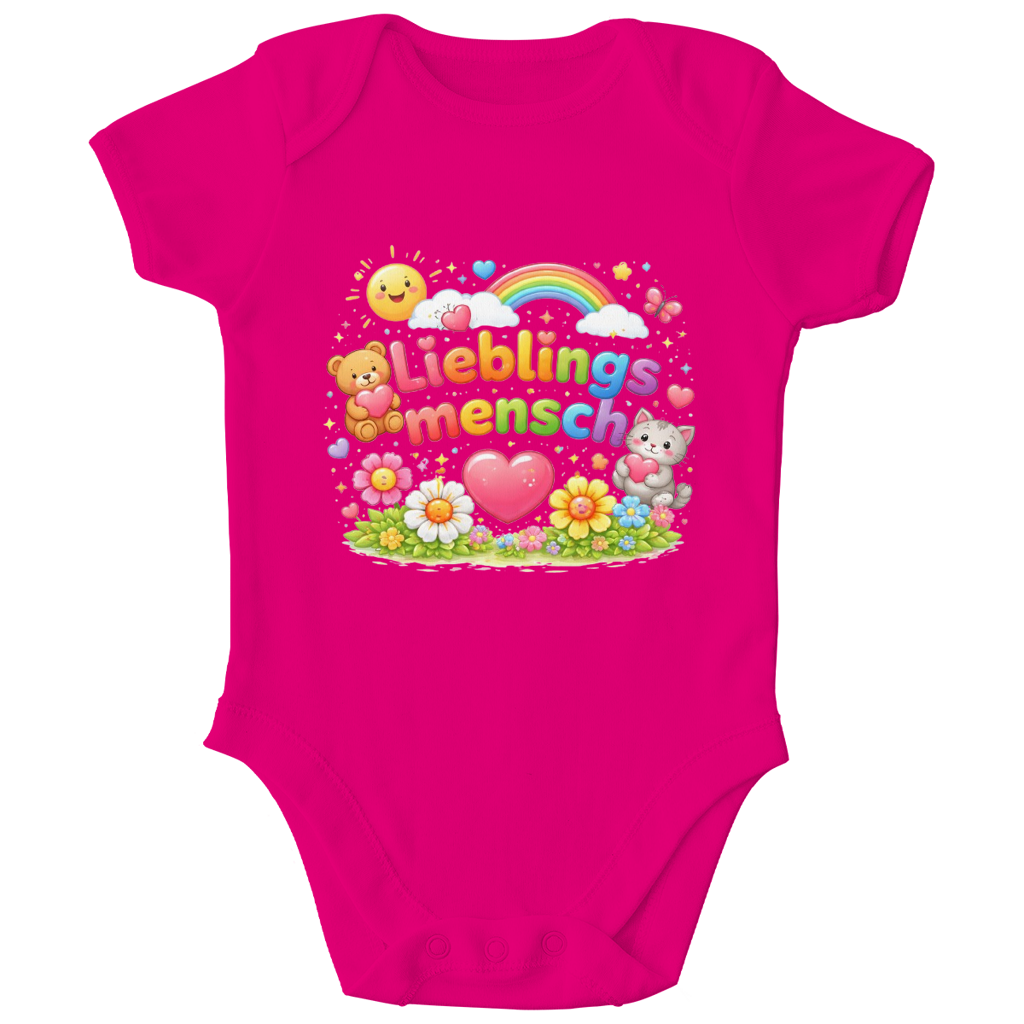 Bio Baby Body „Lieblingsmensch“ – Weich, Hautfreundlich & Nachhaltig
