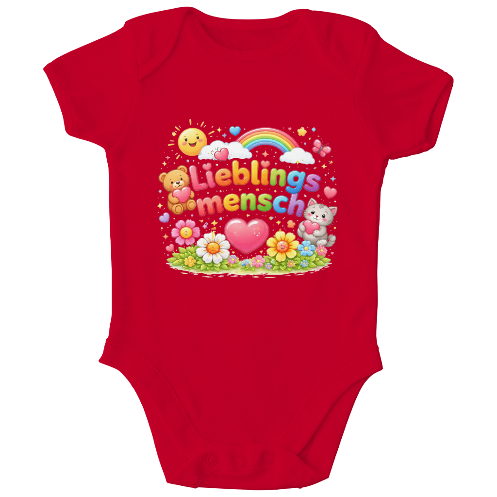 Bio Baby Body „Lieblingsmensch“ – Weich, Hautfreundlich & Nachhaltig