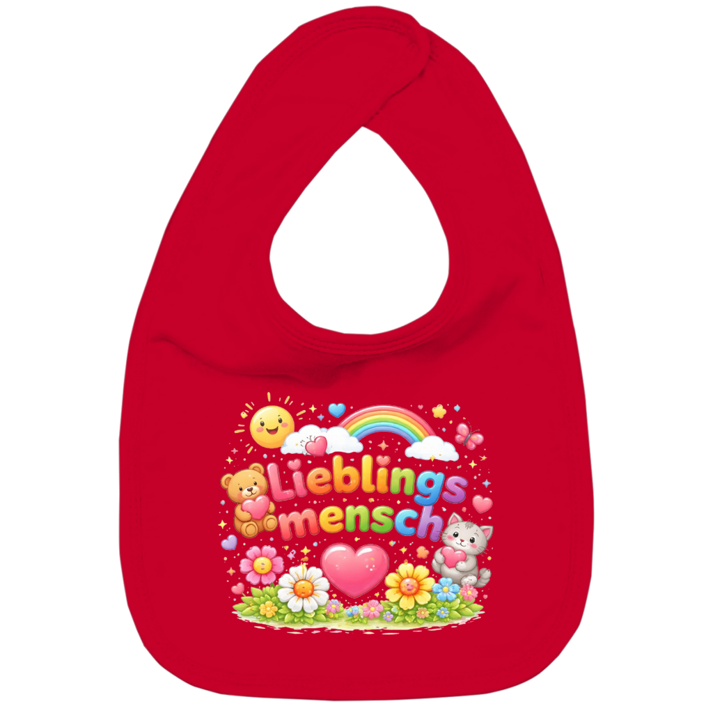 Kinder Lätzchen aus Bio-Baumwolle „Lieblingsmensch“