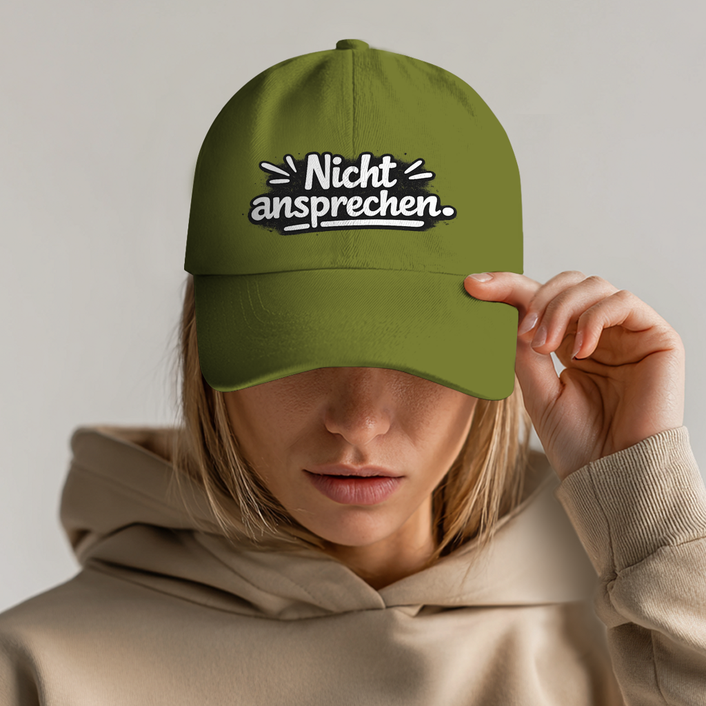 Dad Cap „Nicht ansprechen“ – Unisex Basecap mit Statement