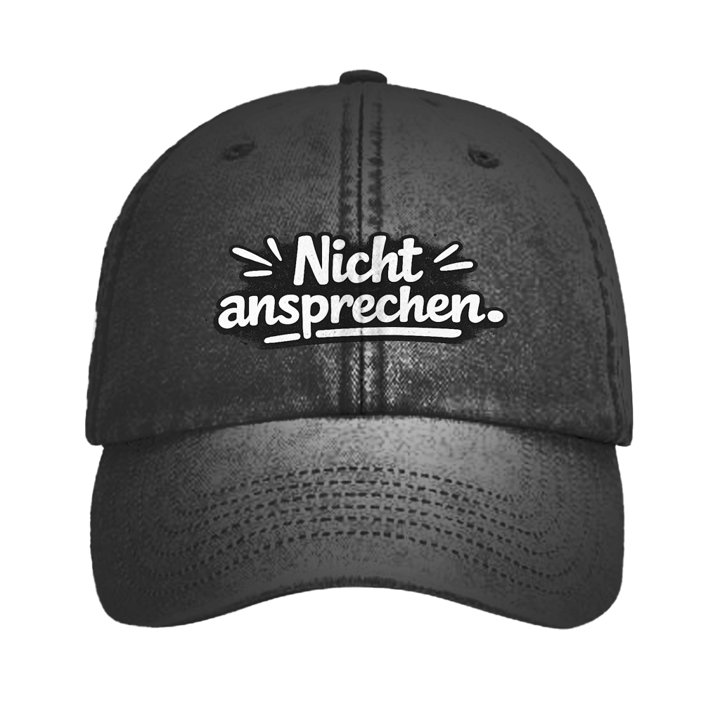 Vintage Cap „Nicht ansprechen“ – Unisex Basecap im Used Look