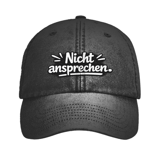 Vintage Cap „Nicht ansprechen“ – Unisex Basecap im Used Look