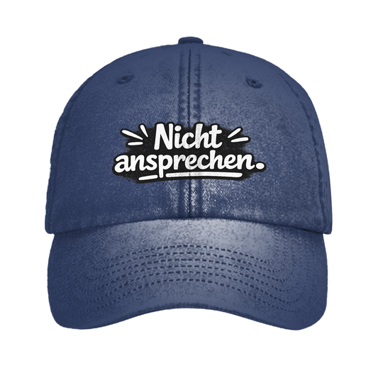 Vintage Cap „Nicht ansprechen“ – Unisex Basecap im Used Look