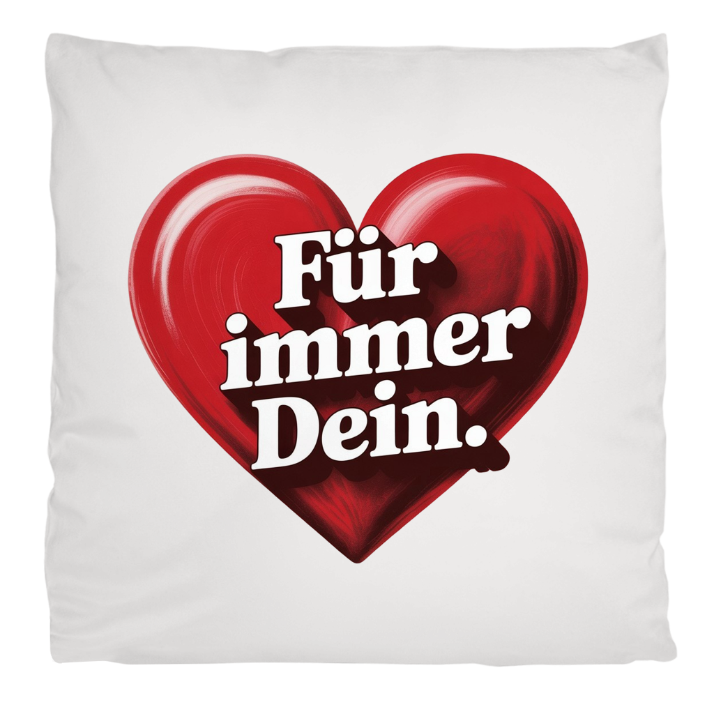 Flauschiges Kopfkissen „Für immer dein“ – Romantisches Geschenk zum Valentinstag