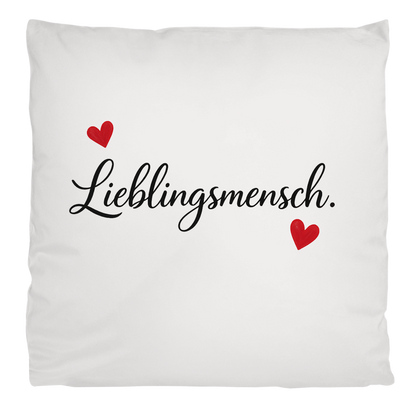 Flauschiges Kopfkissen „Lieblingsmensch“ – Kuscheliges Geschenk für Paare