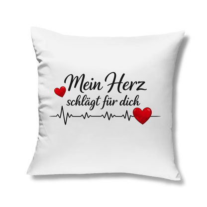 Dekokissen „Mein Herz schlägt für dich“ – Liebesgeschenk