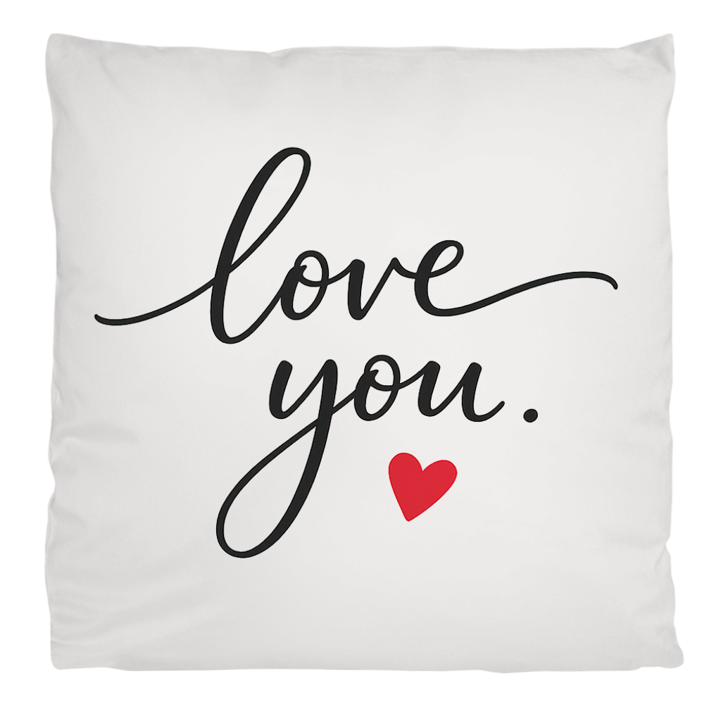 Flauschiges Kopfkissen „Love You“ – Kuscheliges Liebesgeschenk