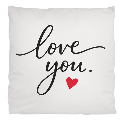 Flauschiges Kopfkissen „Love You“ – Kuscheliges Liebesgeschenk