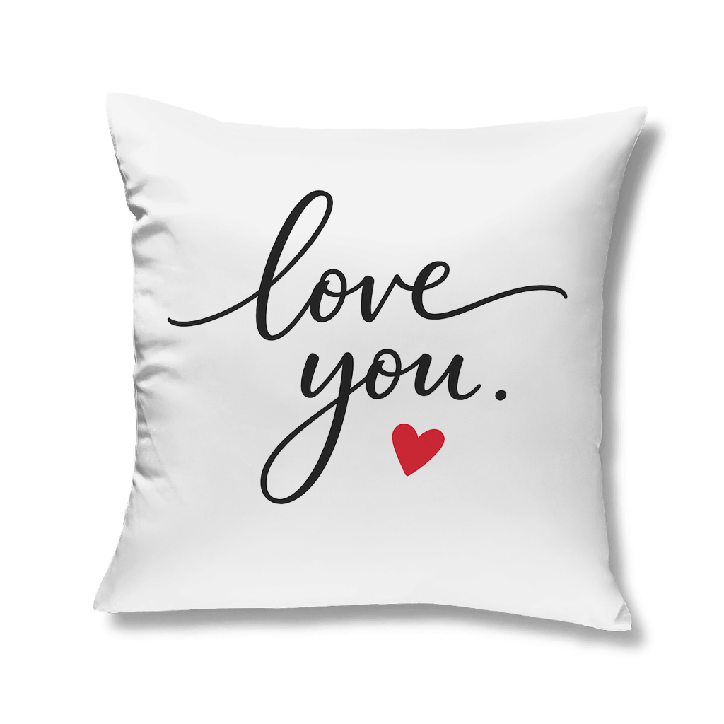 Kopfkissen „Love You“ – Romantisches Geschenk für Paare