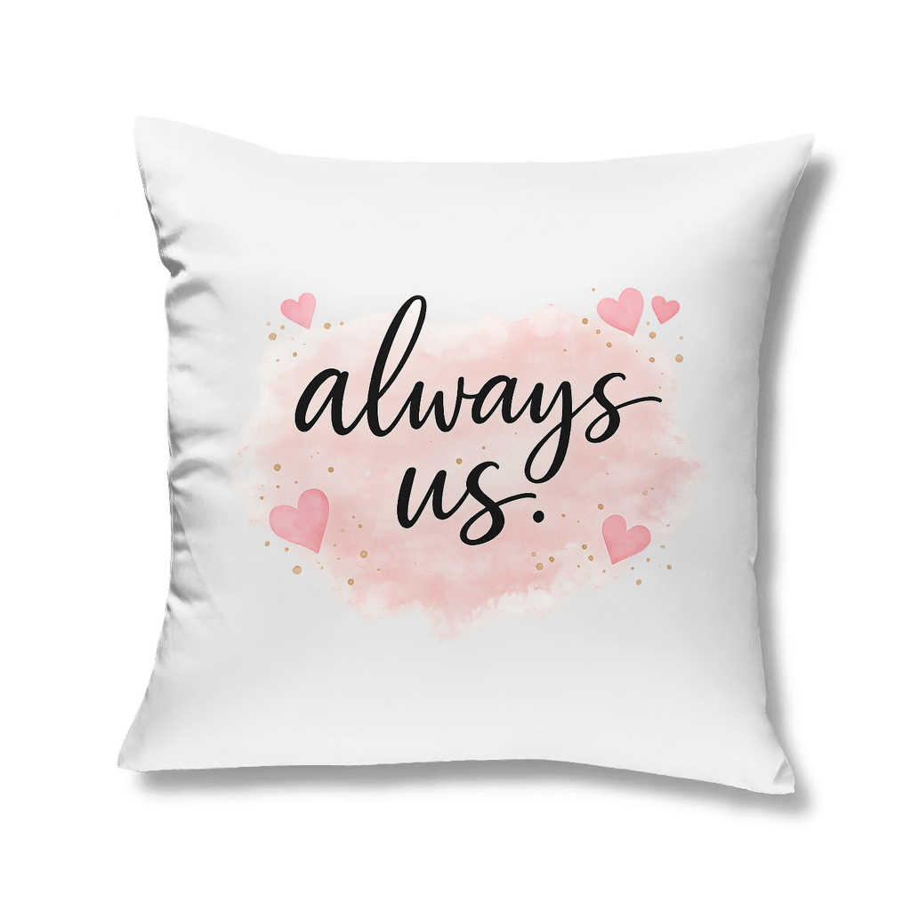 Kopfkissen „always us“ – Romantisches Geschenk für Paare
