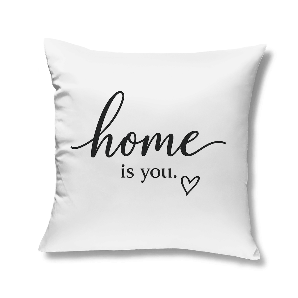 Romantisches Kopfkissen – „home is you“