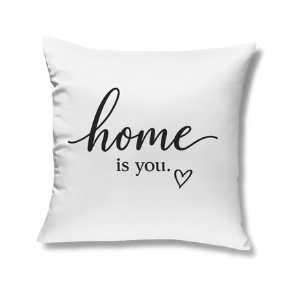 Romantisches Kopfkissen – „home is you“