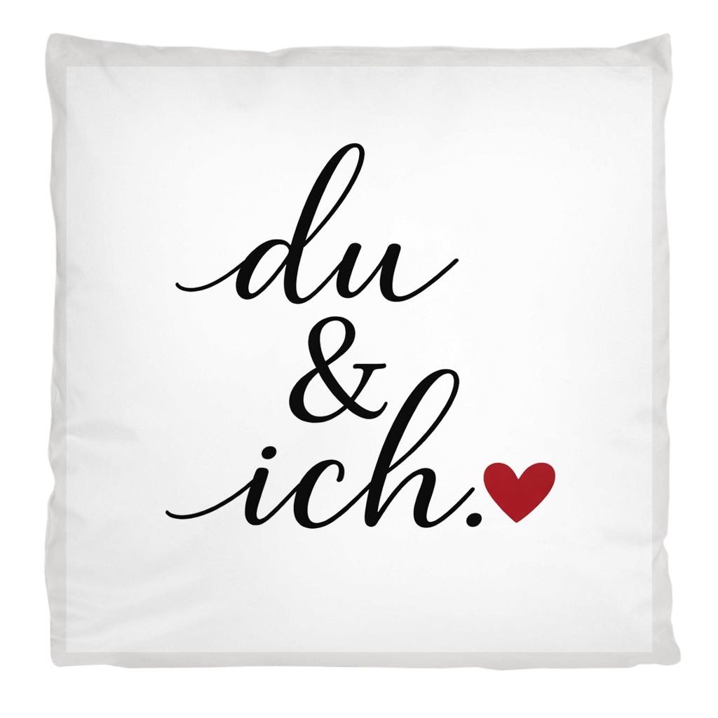 Flauschiges Kopfkissen „du und ich“ – Kuscheliges Liebesgeschenk
