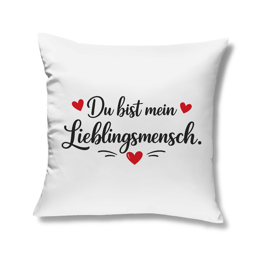 Dekokissen „Du bist mein Lieblingsmensch“ – Liebesgeschenk