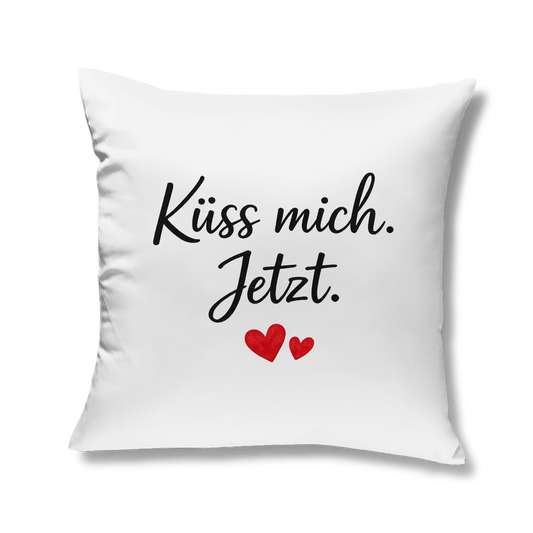Kopfkissen „Küss mich jetzt“ – Freches Liebesgeschenk