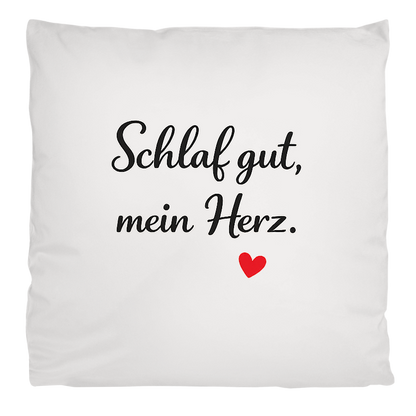 Flauschiges Kopfkissen „Schlaf gut, mein Herz“ – weich & kuschelig