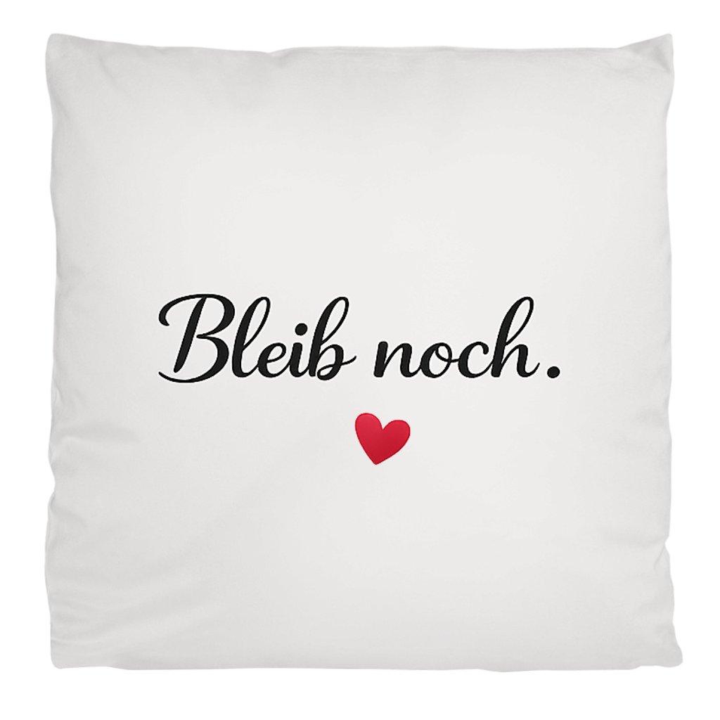 Flauschiges Kopfkissen „Bleib noch“ – weich & kuschelig