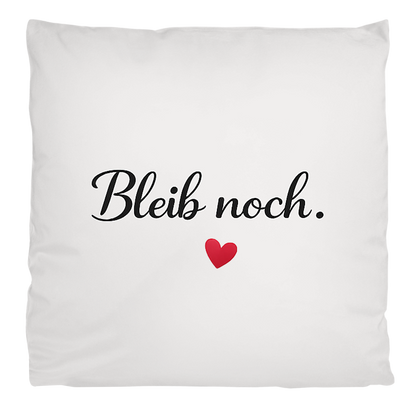 Flauschiges Kopfkissen „Bleib noch“ – weich & kuschelig