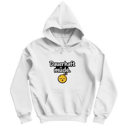 Herren Hoodie „Dauerhaft müde“ – Lustiger Spruch Hoodie für Alltag & Freizeit