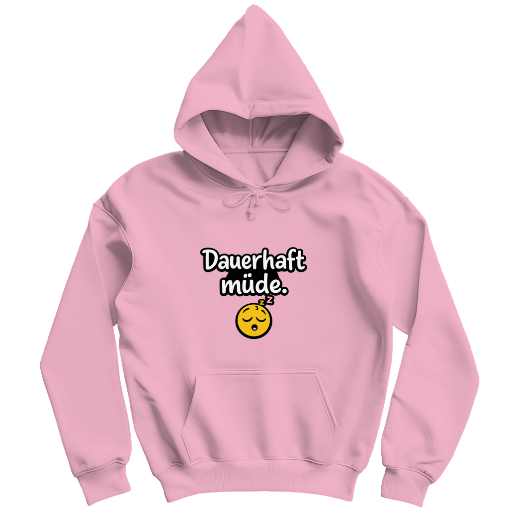 Herren Hoodie „Dauerhaft müde“ – Lustiger Spruch Hoodie für Alltag & Freizeit