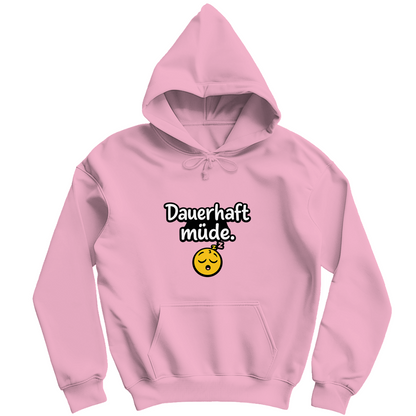 Herren Hoodie „Dauerhaft müde“ – Lustiger Spruch Hoodie für Alltag & Freizeit