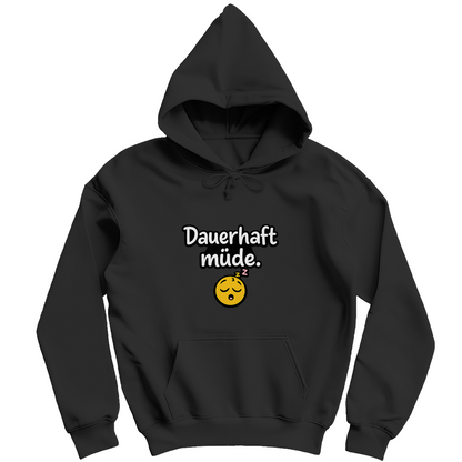 Herren Hoodie „Dauerhaft müde“ – Lustiger Spruch Hoodie für Alltag & Freizeit