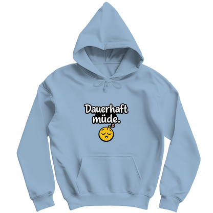Herren Hoodie „Dauerhaft müde“ – Lustiger Spruch Hoodie für Alltag & Freizeit