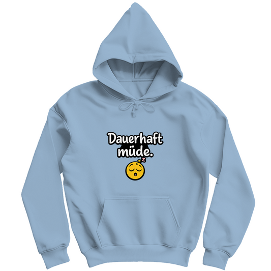 Herren Hoodie „Dauerhaft müde“ – Lustiger Spruch Hoodie für Alltag & Freizeit